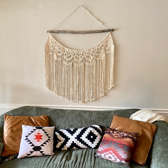 Macrame Wall Hang Bohemian Decor - Picture 11 of 12